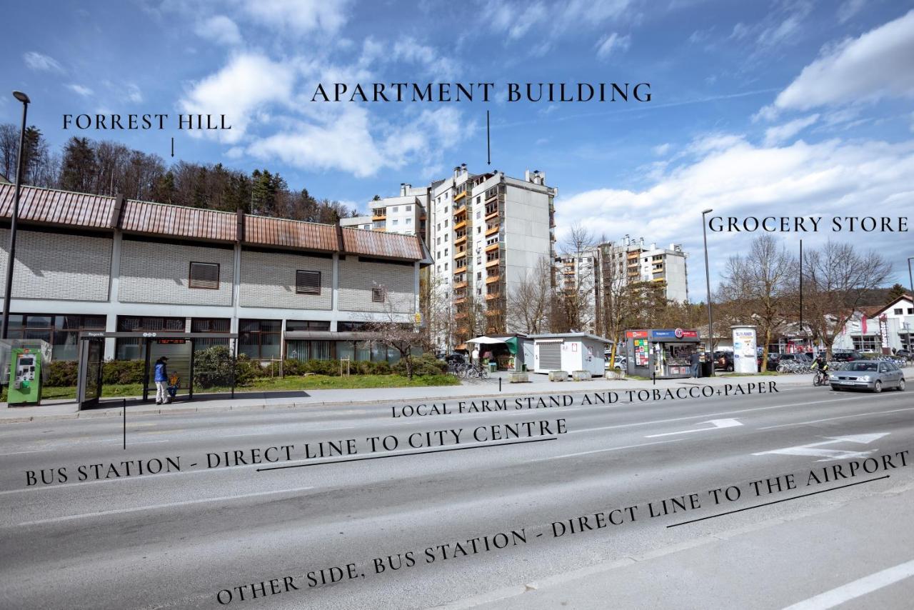 Elegant 1-Bedroom Apartment Near Hill Forest ลูบลิยานา ภายนอก รูปภาพ